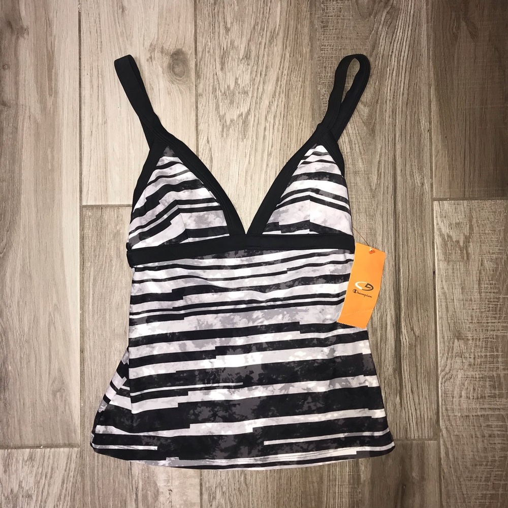 Champion Black And White Tankini Top - Picture 3 of 7